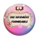 Cabochon Verre - infirmière foemidable