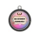 Pendentif Cabochon Argent - infirmière foemidable