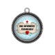 Pendentif Cabochon Argent - infirmière formidable
