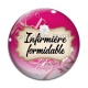Cabochon Verre - infirmière formidable