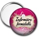 Miroir de poche - infirmière formidable