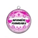 Pendentif Cabochon Argent - infirmière formidable