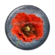 Cabochon Résine - coquelicot 