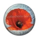 Cabochon Résine - coquelicot 