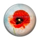 Cabochon Résine - coquelicot 