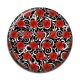 Cabochon Résine - coquelicot