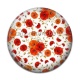 Cabochon Résine - coquelicot