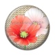 Cabochon Résine - coquelicot