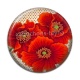 Cabochon Résine - coquelicot