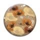Cabochon Verre - coquelicot