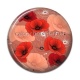 Cabochon Résine - coquelicot