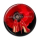 Cabochon Résine - coquelicot