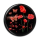 Cabochon Résine - coquelicot