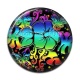 Cabochon Résine - fleur exotique