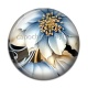 Cabochon Résine - fleur exotique