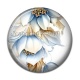 Cabochon Résine - fleur exotique
