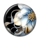 Cabochon Résine - fleur exotique