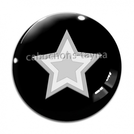 Cabochon Verre - Etoile