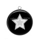 Pendentif Cabochon Argent - Etoile