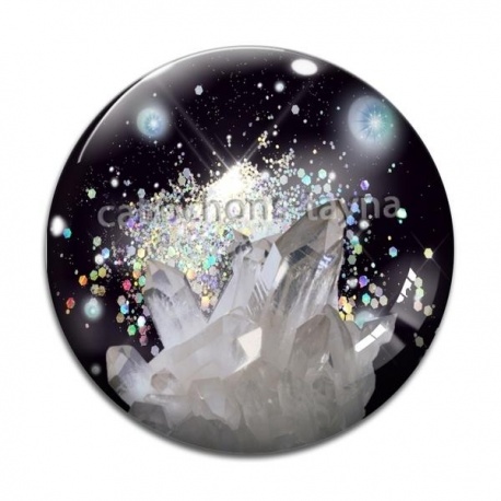 Cabochon Verre - pierre cristal
