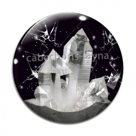Cabochon Verre - pierre cristal