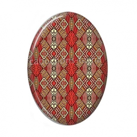 Cabochon Résine Ovale - Afrique