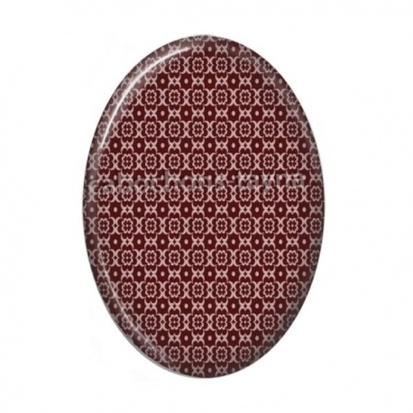 Cabochon Résine Ovale - Afrique