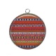 Pendentif Cabochon Argent - Aztèque