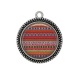 Pendentif Cabochon Argent - Aztèque
