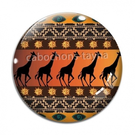 Cabochon Verre - Afrique