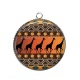 Pendentif Cabochon Argent - Afrique