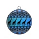 Pendentif Cabochon Argent - Afrique
