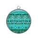 Pendentif Cabochon Argent - Afrique