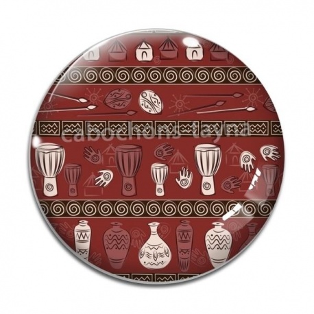Cabochon Verre - Afrique