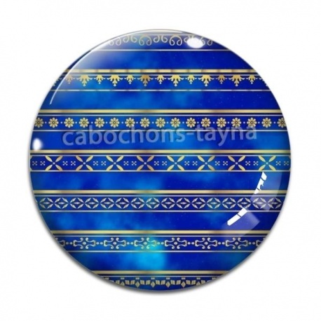 Cabochon Verre - Aztèque