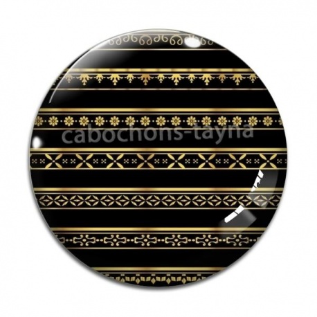 Cabochon Verre - Aztèque