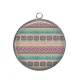 Pendentif Cabochon Argent - Afrique