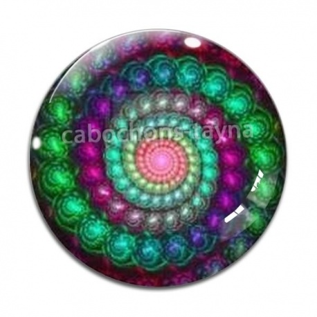Cabochon Verre - spirale
