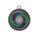 Pendentif Cabochon Argent - spirale