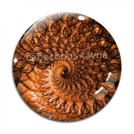 Cabochon Verre - spirale