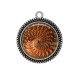 Pendentif Cabochon Argent - spirale