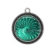 Pendentif Cabochon Argent - spirale