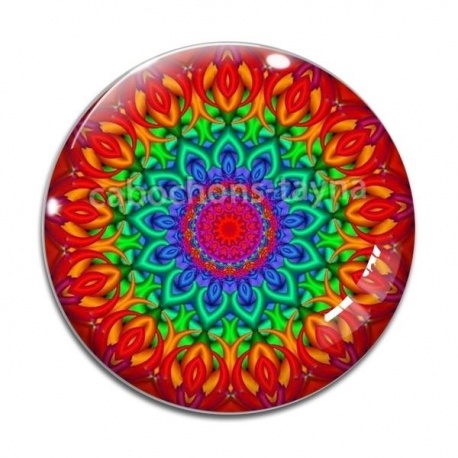 Cabochon Verre - mandala