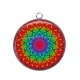 Pendentif Cabochon Argent - mandala