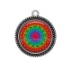 Pendentif Cabochon Argent - mandala