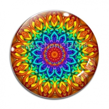 Cabochon Verre - mandala