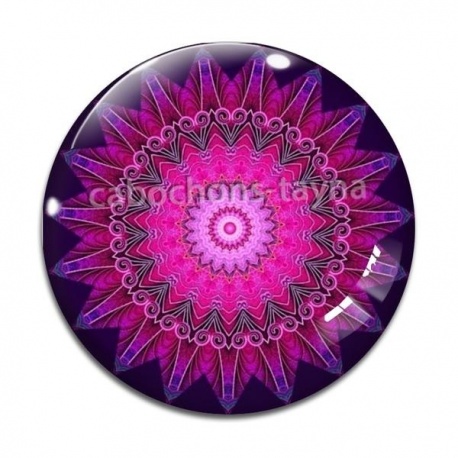 Cabochon Verre - mandala