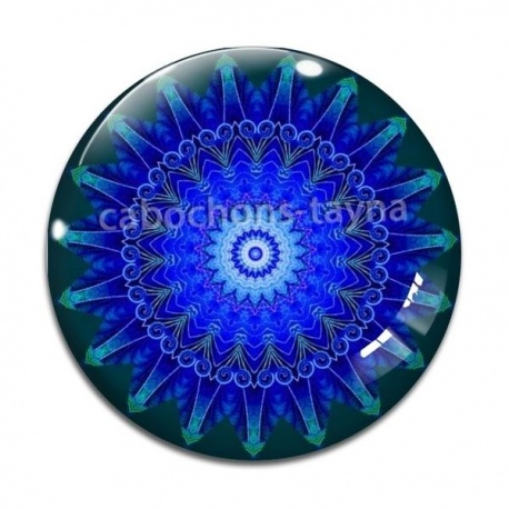 Cabochon Verre - mandala