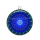 Pendentif Cabochon Argent - mandala