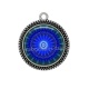 Pendentif Cabochon Argent - mandala